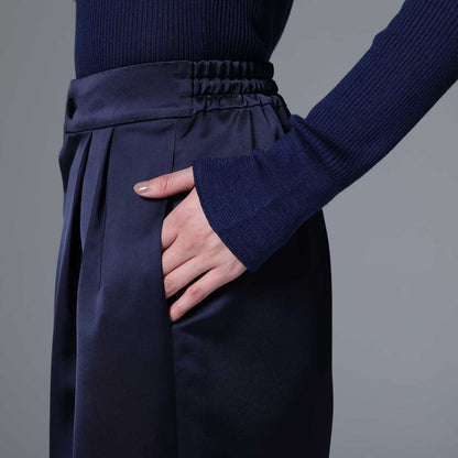 9月下旬~10月上旬お届け予定 F-PT-03「Vintage stretch satin」 Jogger pants