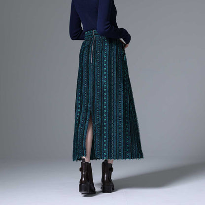 9月下旬~10月上旬お届け予定 F-SK-02「Tyrol Feather」 A-line skirt