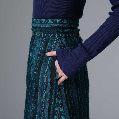 9月下旬~10月上旬お届け予定 F-SK-02「Tyrol Feather」 A-line skirt