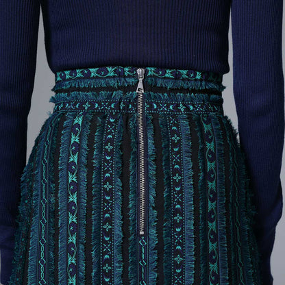 9月下旬~10月上旬お届け予定 F-SK-02「Tyrol Feather」 A-line skirt