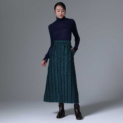 9月下旬~10月上旬お届け予定 F-SK-02「Tyrol Feather」 A-line skirt