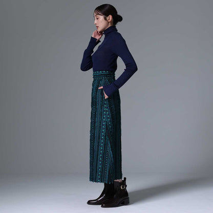 9月下旬~10月上旬お届け予定 F-SK-02「Tyrol Feather」 A-line skirt