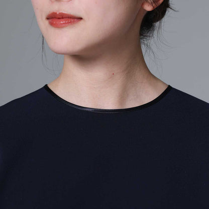 9月下旬~10月上旬お届け予定 F-BL-03「Technical double cloth」 Pullover blouse