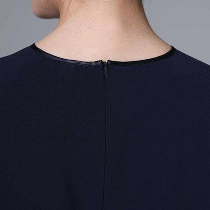 9月下旬~10月上旬お届け予定 F-BL-03「Technical double cloth」 Pullover blouse