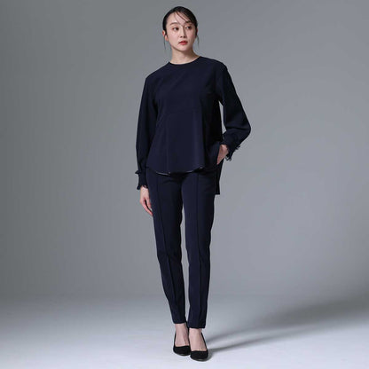 9月下旬~10月上旬お届け予定 F-BL-03「Technical double cloth」 Pullover blouse