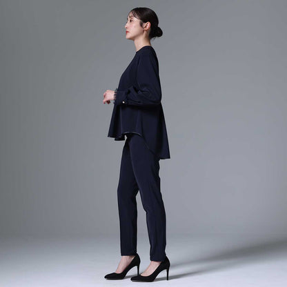 9月下旬~10月上旬お届け予定 F-BL-03「Technical double cloth」 Pullover blouse