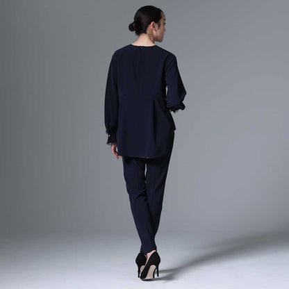 9月下旬~10月上旬お届け予定 F-BL-03「Technical double cloth」 Pullover blouse