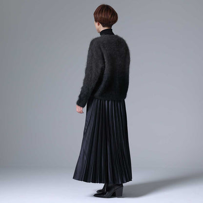 9月下旬~10月上旬お届け予定 F-KN-01「Pure cashmere knit」 V-neck cardigan