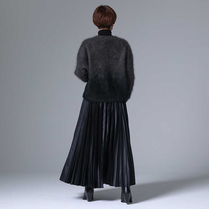 9月下旬~10月上旬お届け予定 F-KN-01「Pure cashmere knit」 V-neck cardigan