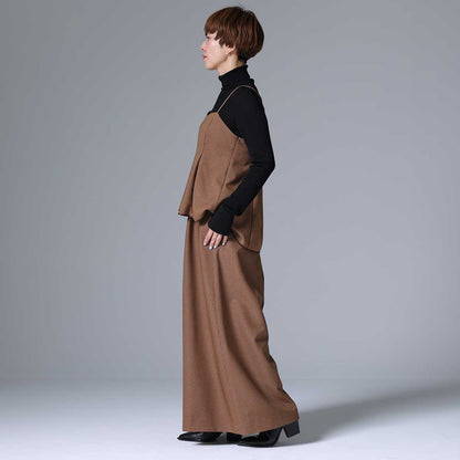 8月下旬~9月上旬お届け予定 F-BL-01 「Worsted twill」Camisole blouse