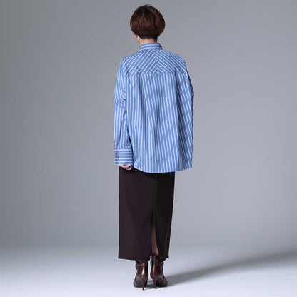 ８月上旬~中旬お届け予定 F-SH-01「Multi stripe」Dolman sleeve shirts