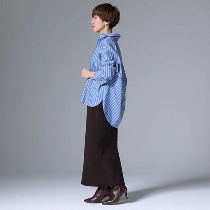 ８月上旬~中旬お届け予定 F-SH-01「Multi stripe」Dolman sleeve shirts