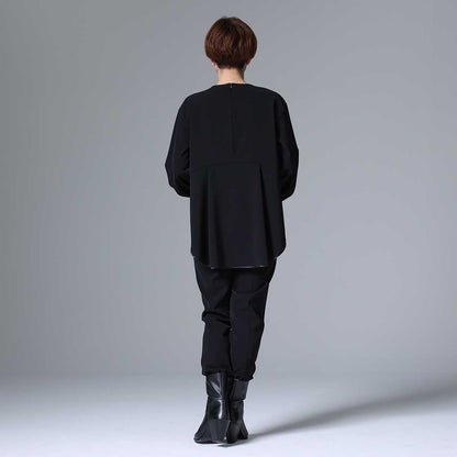 9月下旬~10月上旬お届け予定 F-BL-03「Technical double cloth」 Pullover blouse