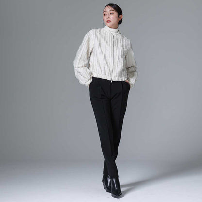 C-BL-83 Robin flower blouse WHITE