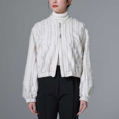 C-BL-83 Robin flower blouse WHITE