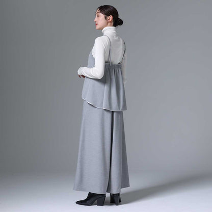 8月下旬~9月上旬お届け予定 F-BL-01 「Worsted twill」Camisole blouse