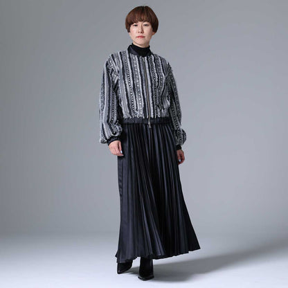 C-BL-83 Robin flower blouse WHITE