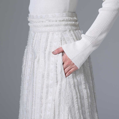9月下旬~10月上旬お届け予定 F-SK-02「Tyrol Feather」 A-line skirt