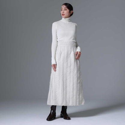 9月下旬~10月上旬お届け予定 F-SK-02「Tyrol Feather」 A-line skirt