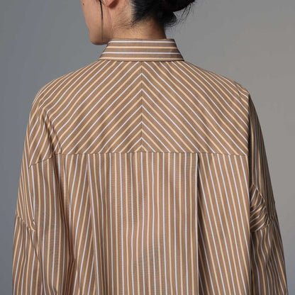 ８月上旬~中旬お届け予定 F-SH-01「Multi stripe」Dolman sleeve shirts