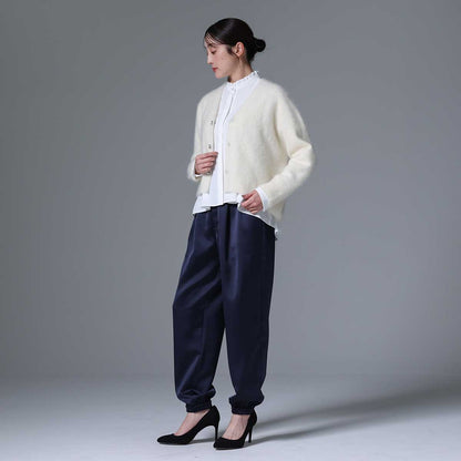 9月下旬~10月上旬お届け予定 F-KN-01「Pure cashmere knit」 V-neck cardigan