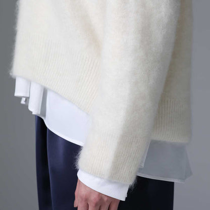 9月下旬~10月上旬お届け予定 F-KN-01「Pure cashmere knit」 V-neck cardigan