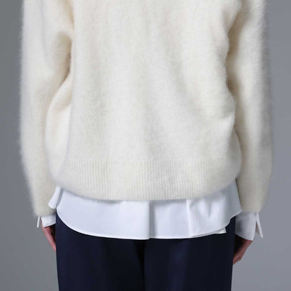 9月下旬~10月上旬お届け予定 F-KN-01「Pure cashmere knit」 V-neck cardigan