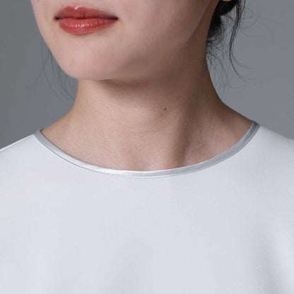 9月下旬~10月上旬お届け予定 F-BL-03「Technical double cloth」 Pullover blouse