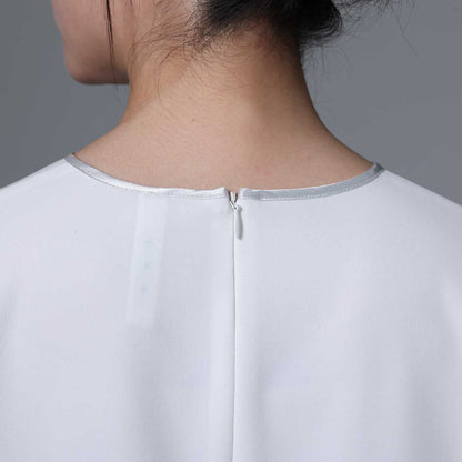 9月下旬~10月上旬お届け予定 F-BL-03「Technical double cloth」 Pullover blouse