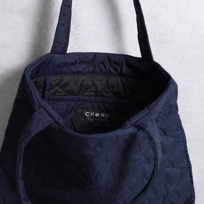 C-BG-11「Stella quilt（裏地なしキルティング）」Tote Bag NAVY&KHAKI