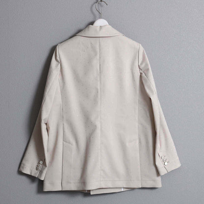 F-JK-09「Stella dot」Relax jacket ECRU×SILVER
