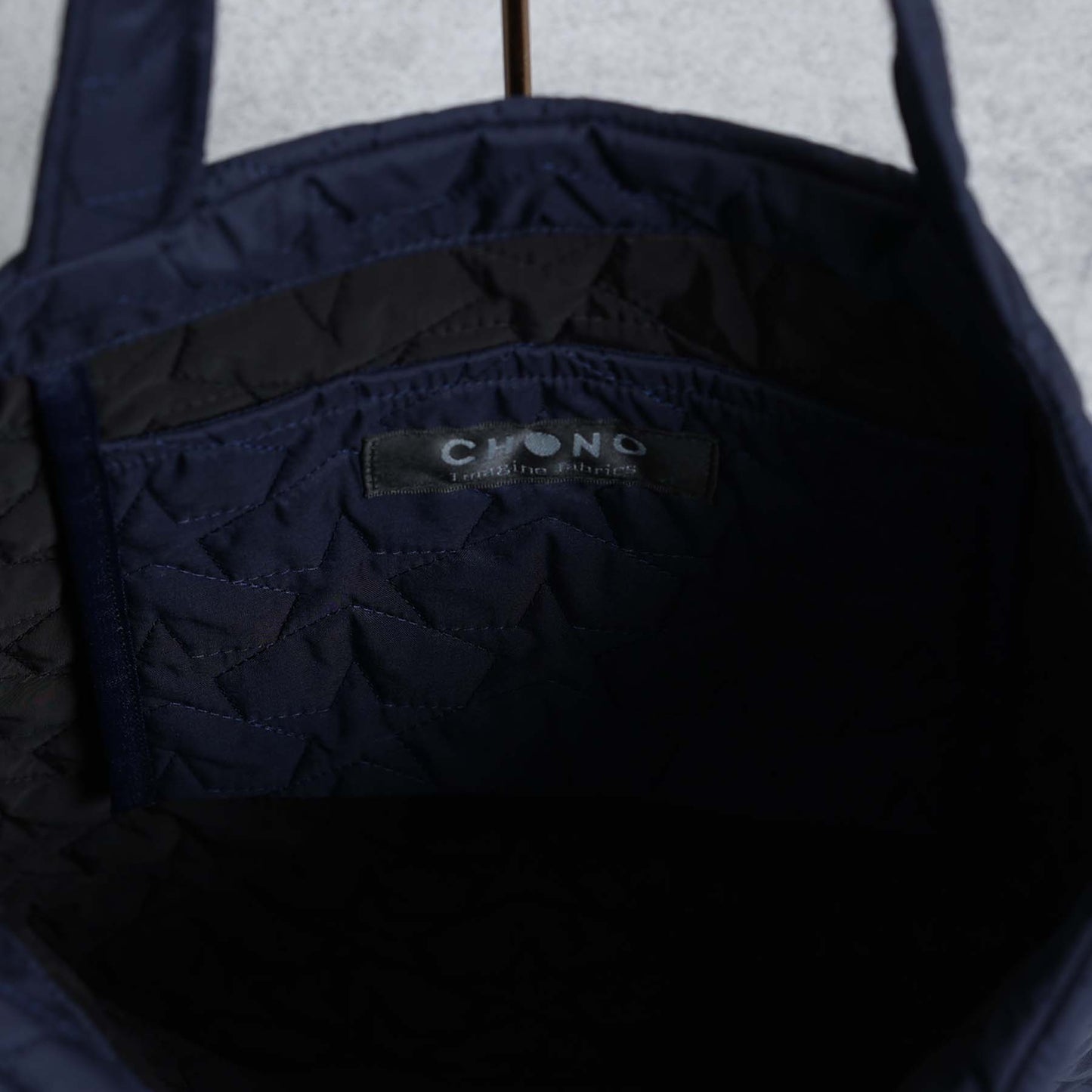 C-BG-11「Stella quilt（裏地なしキルティング）」Tote Bag NAVY&KHAKI