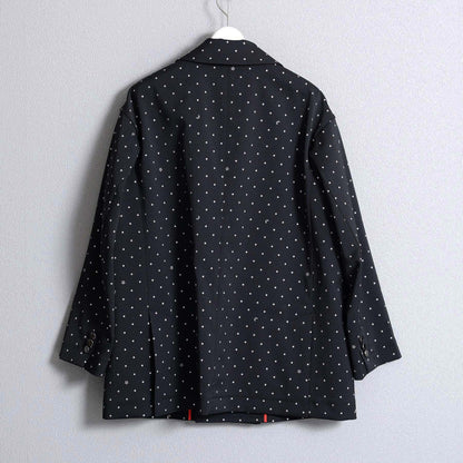F-JK-09「Stella dot」Relax jacket BLACK×SILVER