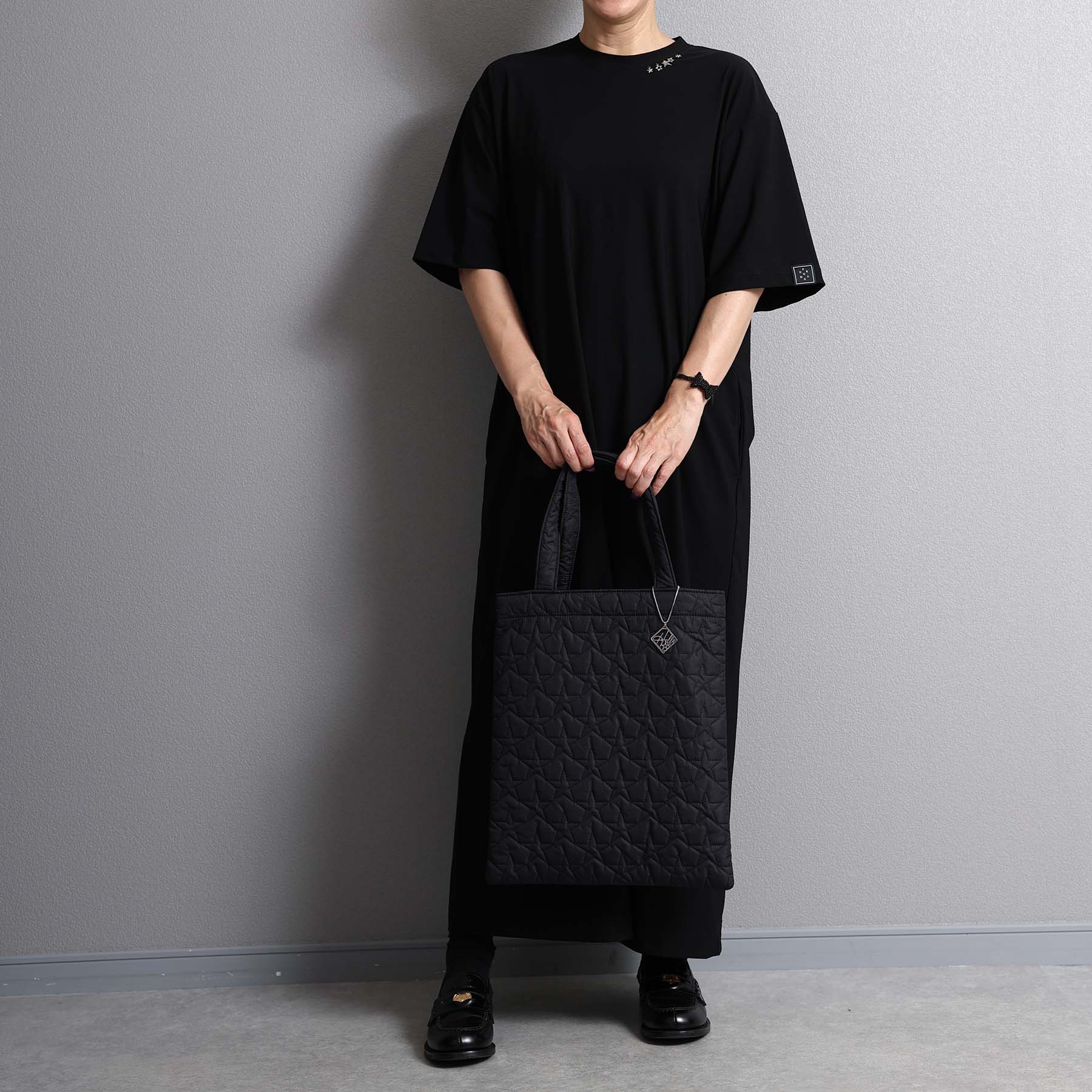 C-BG-21「Stella quilt（裏地付き）」Tote Bag BLACK – FURUMAU