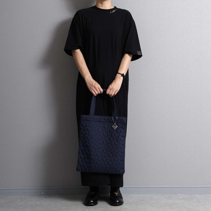 C-BG-11「Stella quilt（裏地なしキルティング）」Tote Bag NAVY&KHAKI