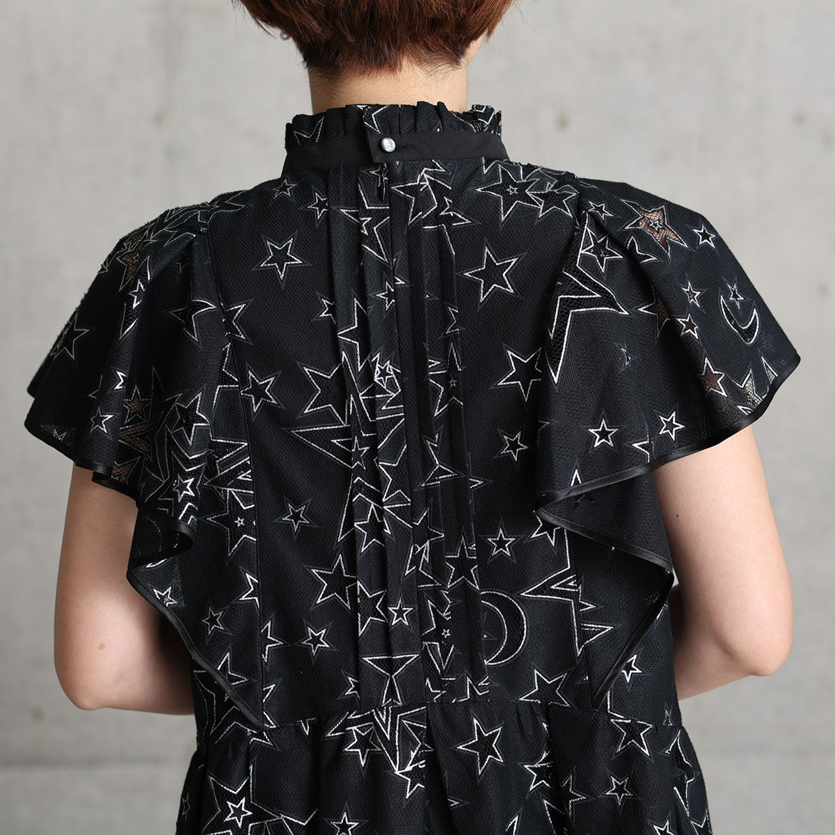 C-BL-76「Blanche」Stand collar blouse