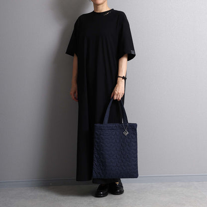 C-BG-11「Stella quilt（裏地なしキルティング）」Tote Bag NAVY&KHAKI