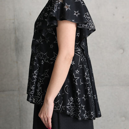 C-BL-76「Blanche」Stand collar blouse