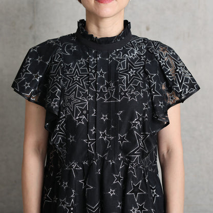 C-BL-76「Blanche」Stand collar blouse