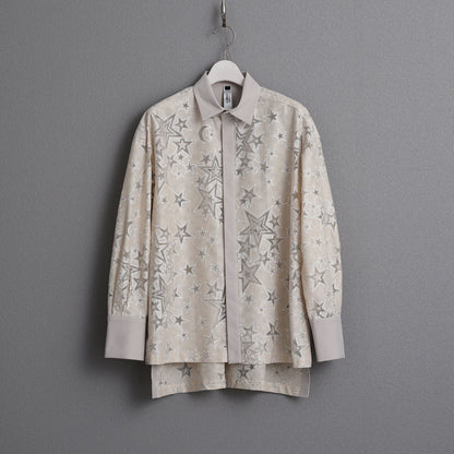 C-BL-83 Robin flower blouse WHITE