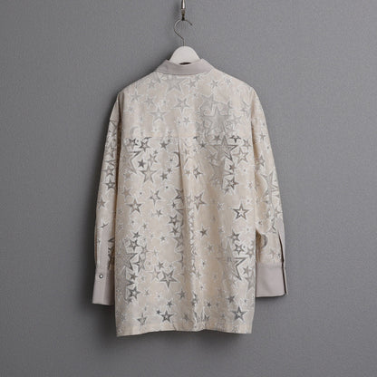 C-BL-83 Robin flower blouse WHITE