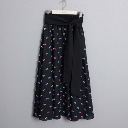 C-BL-83 Robin flower blouse WHITE