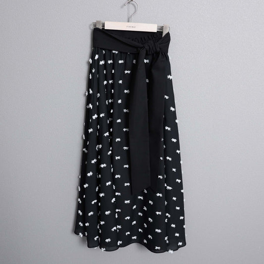 C-BL-83 Robin flower blouse WHITE