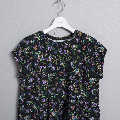 C-BL-83 Robin flower blouse WHITE