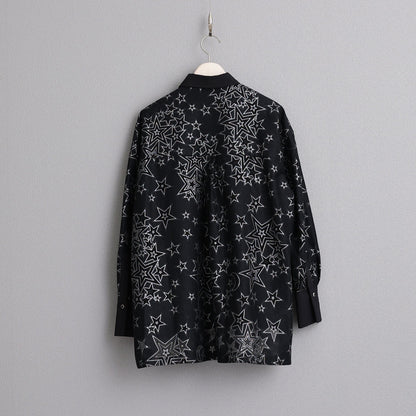 C-BL-72「Blanche」Relax shirts BLACK