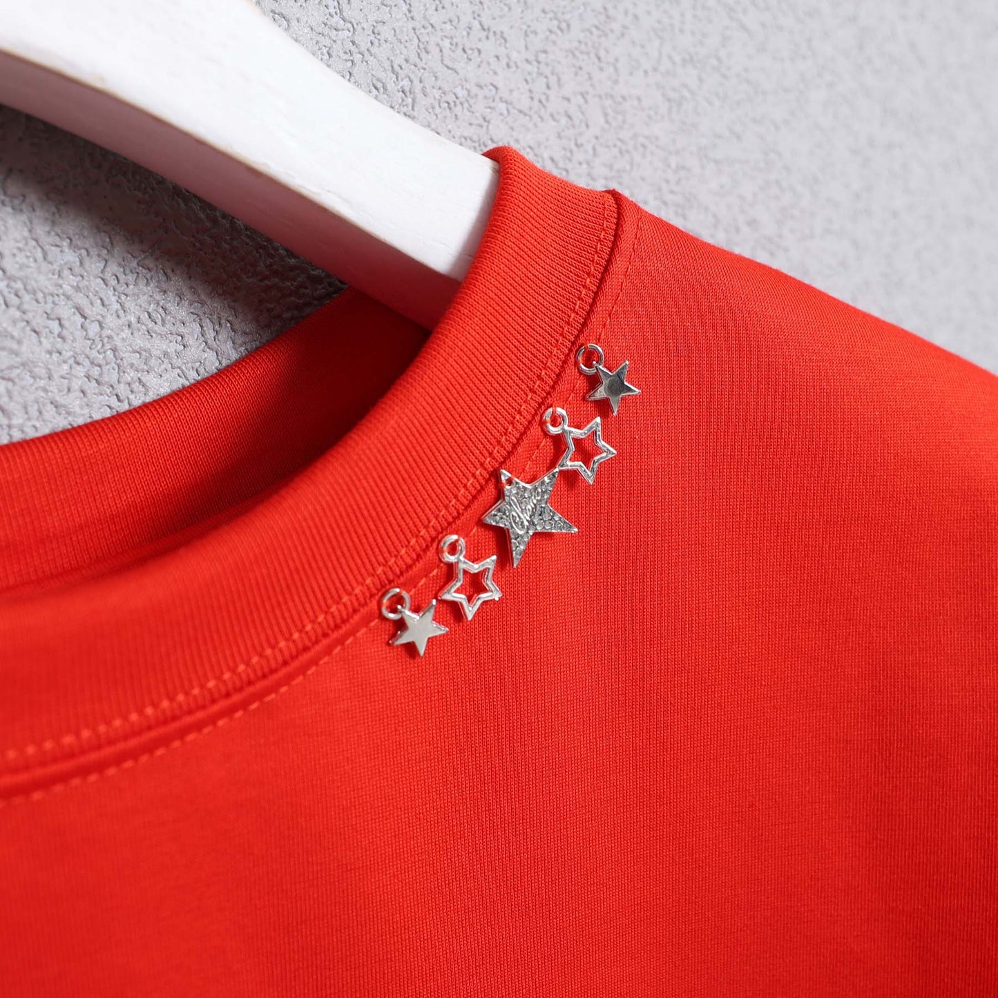 F-CS-10H「Snowmelt knit」Logo tee【RED】