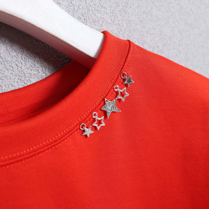 F-CS-10H「Snowmelt knit」Logo tee【RED】