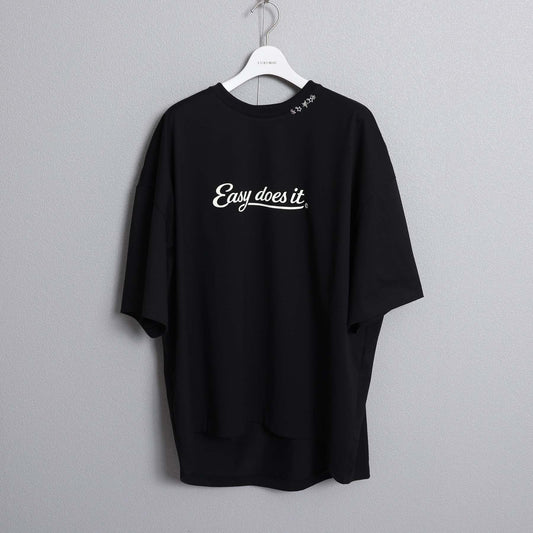 F-CS-10E「Snowmelt knit」Logo tee【BLACK】