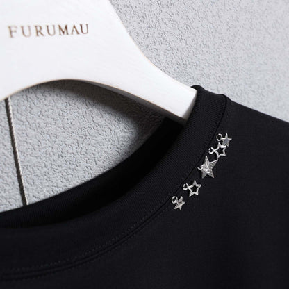 C-BL-83 Robin flower blouse WHITE