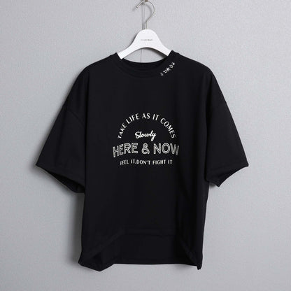 F-CS-10H「Snowmelt knit」Logo tee【BLACK】